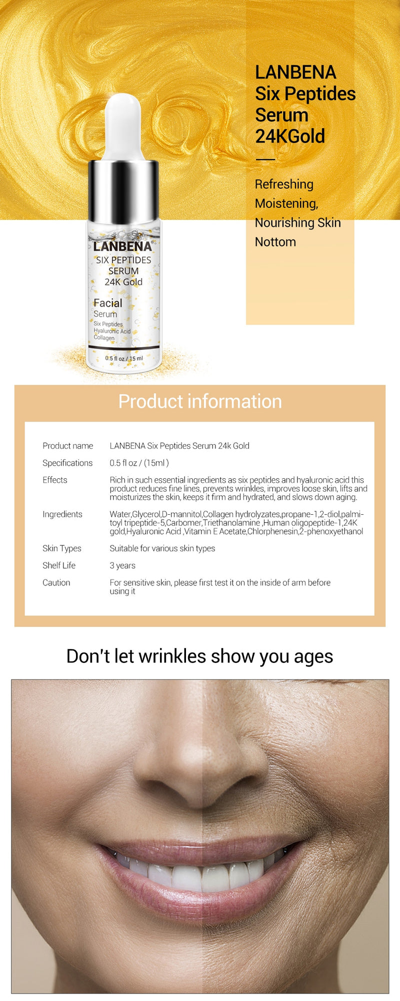 Hyaluronic Acid Face Serum Anti Wrinkles