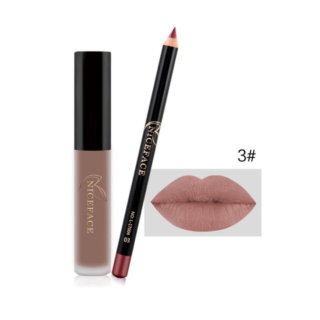 Makeup Set Lip Gloss + Lip Liner Set