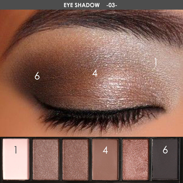 6 Colors Eye Shadow Palette