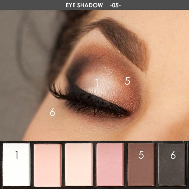 6 Colors Eye Shadow Palette
