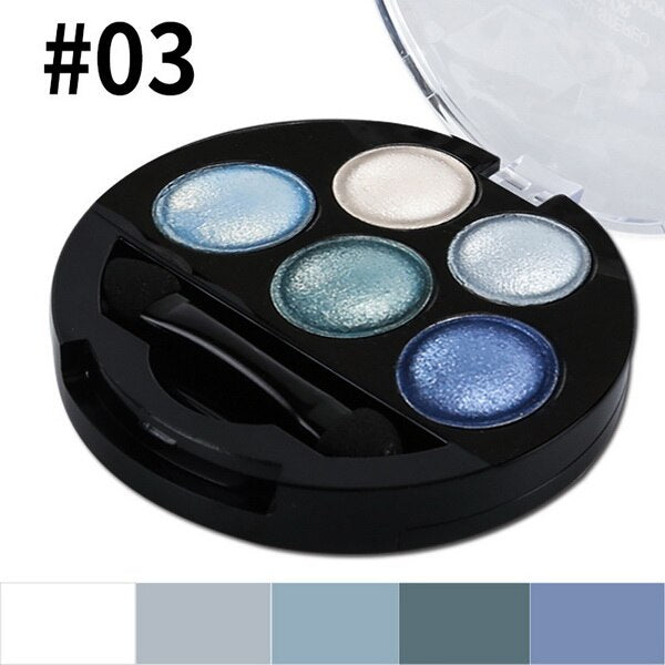 5 color baked eyeshadow